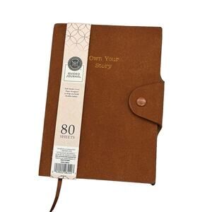 Modern Expressions Guided Journal Our Own Story Book Brown Suede Cover Gratitude